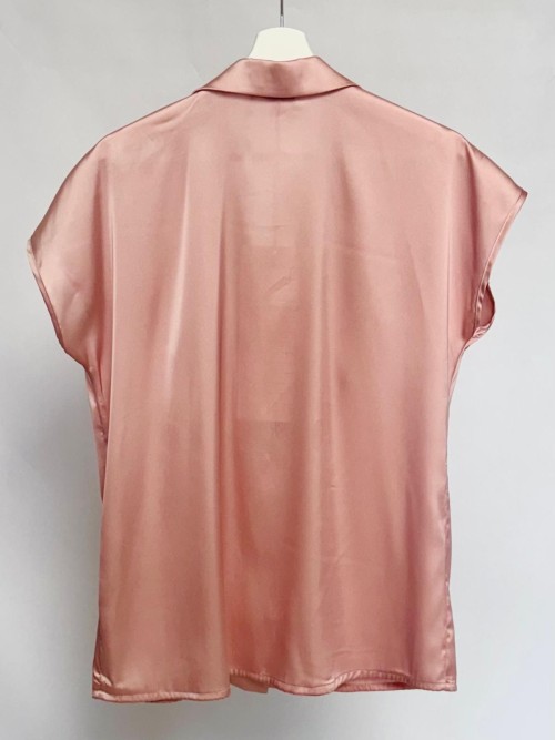 Blush Pink Satin Shirt