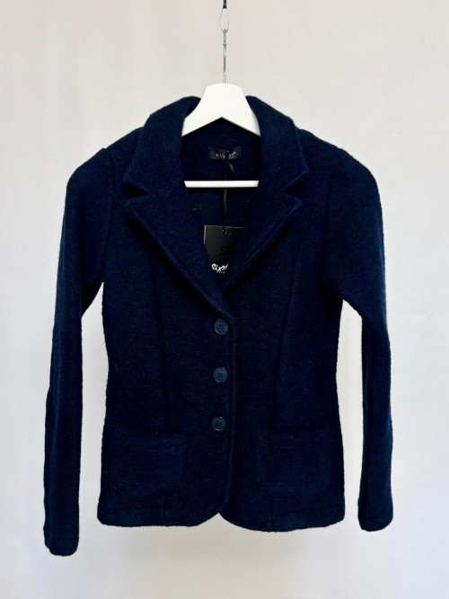Boucle knit blazer