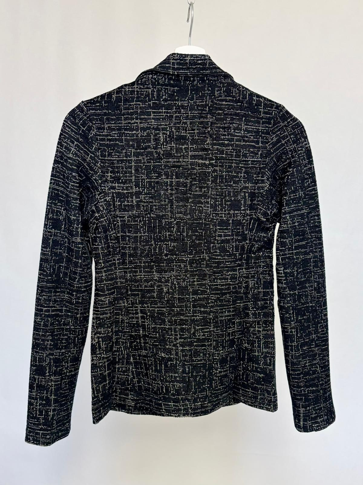 Jacquard blazer with floral pattern