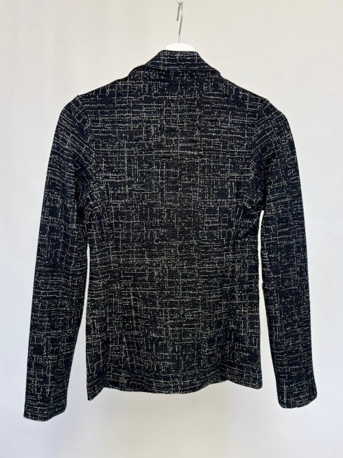 Jacquard blazer with floral pattern