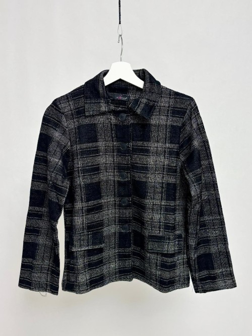 checked blazer