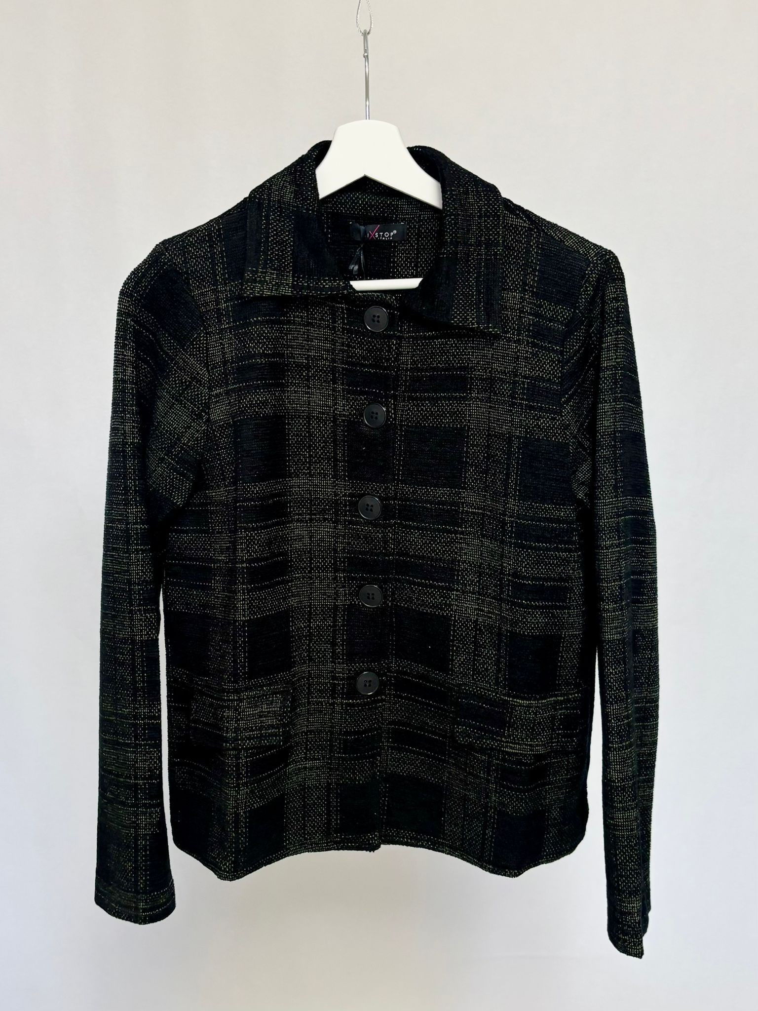 checked blazer