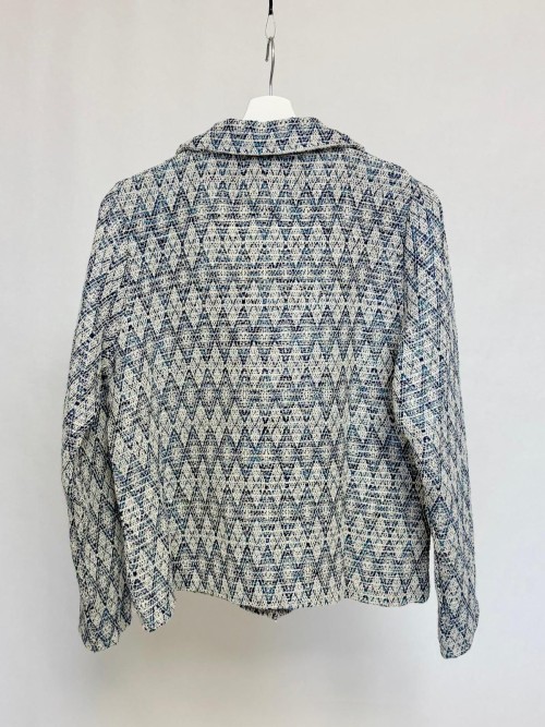 Geometric pattern blazer