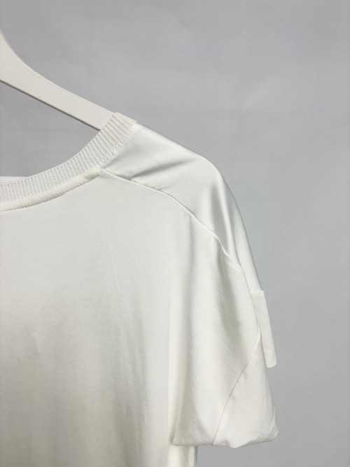 White Satin-Effect T-shirt