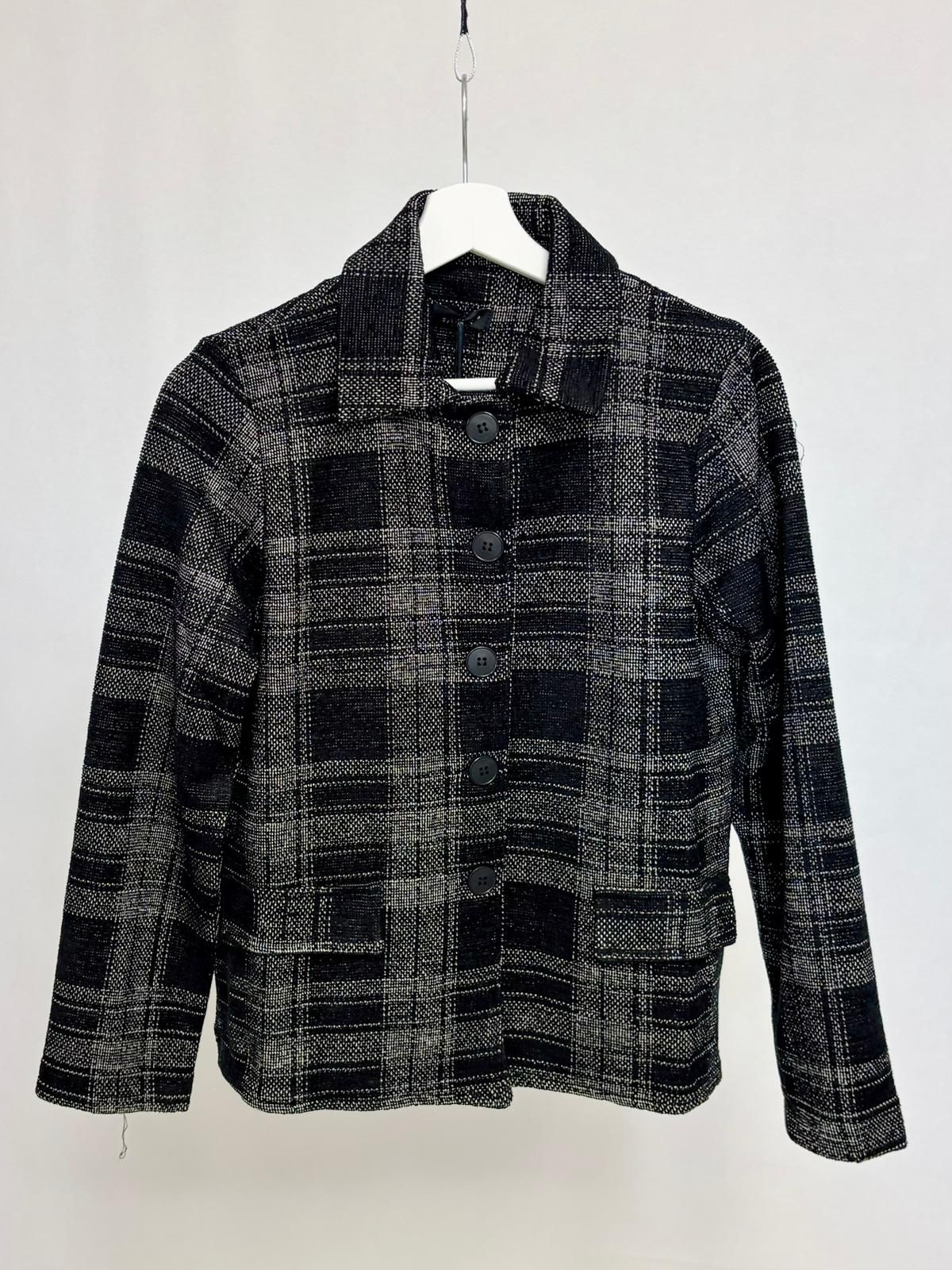 checked blazer