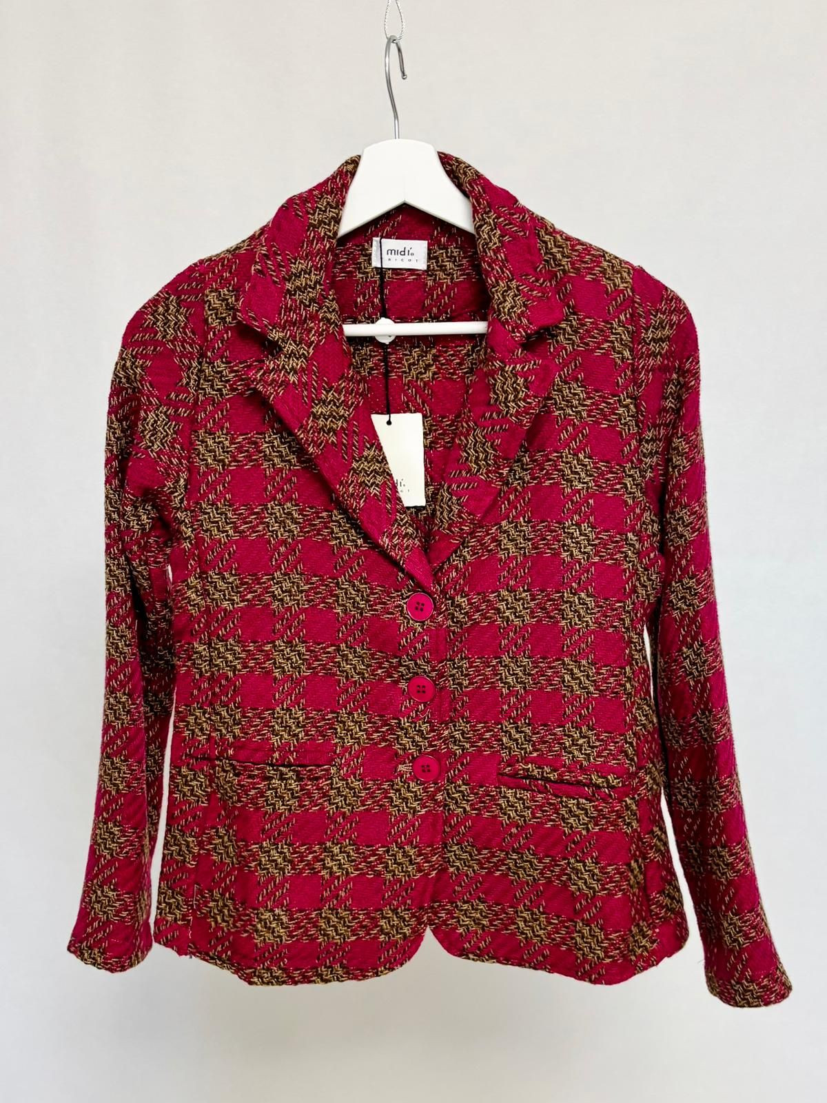 Structured Houndstooth Blazer